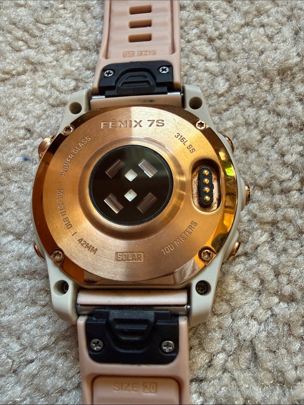 Garmin Fenix 7S Solar 42MM Rose Gold - Picture 7 of 13